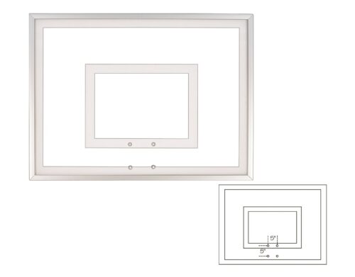 First Team Acrylic Backboard 36 x 54 inch-FT215