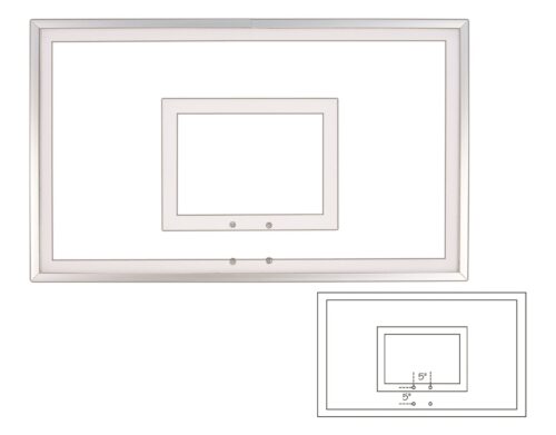 First Team Acrylic Backboard 36 x 60 inch-FT220