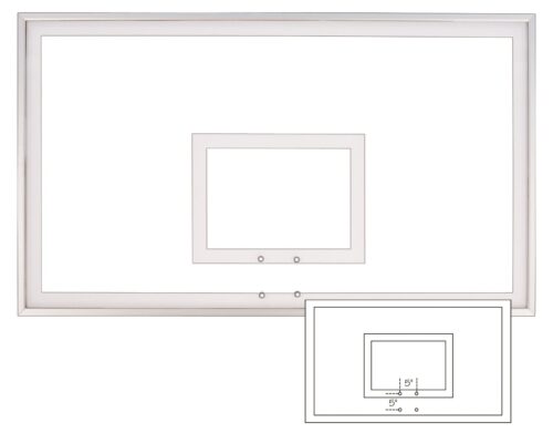 First Team Acrylic Backboard 42 x 72 inch-FT222