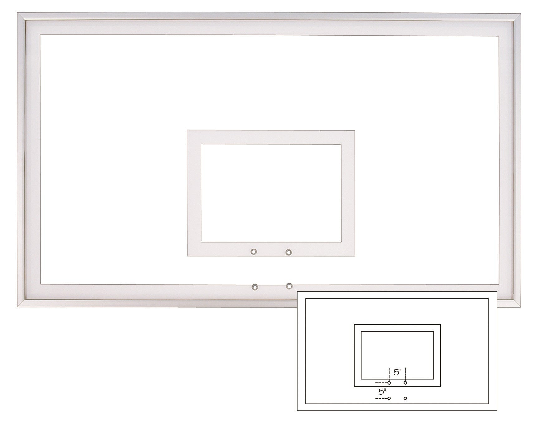 First Team Acrylic Backboard 42 x 72 inch-FT222