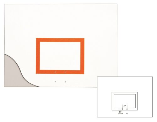 First Team Aluminum Backboard 42 x 60 inch-FT261