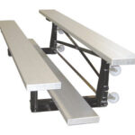 First-Team-FanStand-Indoor-Tip-N-Roll-Bleachers-2-row-1-foot-9