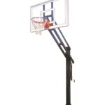 First Team Force Pro In Ground Outdoor Adjustable Basketball Hoop 60 inch Tempered-Glass