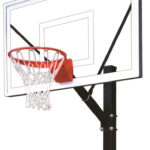 First Team HydroSport Select Fixed Height Pool Side Basketball Hoop 60 inch Acrylic