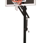 First Team Jam Eclipse In Ground Outdoor Adjustable Basketball Hoop 60 inch Smoked Tempered Glass