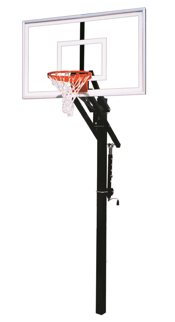 First Team Jam Select In Ground Outdoor Adjustable Basketball Hoop 60 inch Acrylic