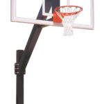 First Team Legend Arena In Ground Fixed Height Outdoor Basketball Hoop 72 inch Tempered Glass