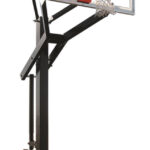 First Team Powerhouse 560 In Ground Outdoor Adjustable Basketball Hoop 60 inch Tempered Glass