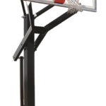 First Team Powerhouse 660 In Ground Outdoor Adjustable Basketball Hoop 60 inch Tempered Glass