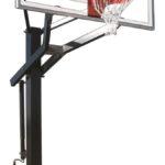 First Team Powerhouse 672 In Ground Outdoor Adjustable Basketball Hoop 72 inch Tempered Glass