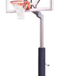 First Team Rampage Nitro Adjustable Portable Basketball Hoop 60 inch Tempered Glass