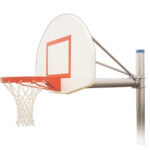 First Team Renegade Max In Ground Outdoor Fixed Height Basketball Hoop 54 inch Fan Shaped Aluminum