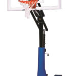 First Team Rolla Jam Nitro Adjustable Portable Basketball Hoop 60 inch Tempered Glass