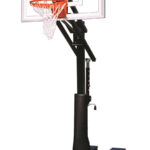 First Team Rolla Jam Turbo Adjustable Portable Basketball Hoop 54 inch Tempered Glass