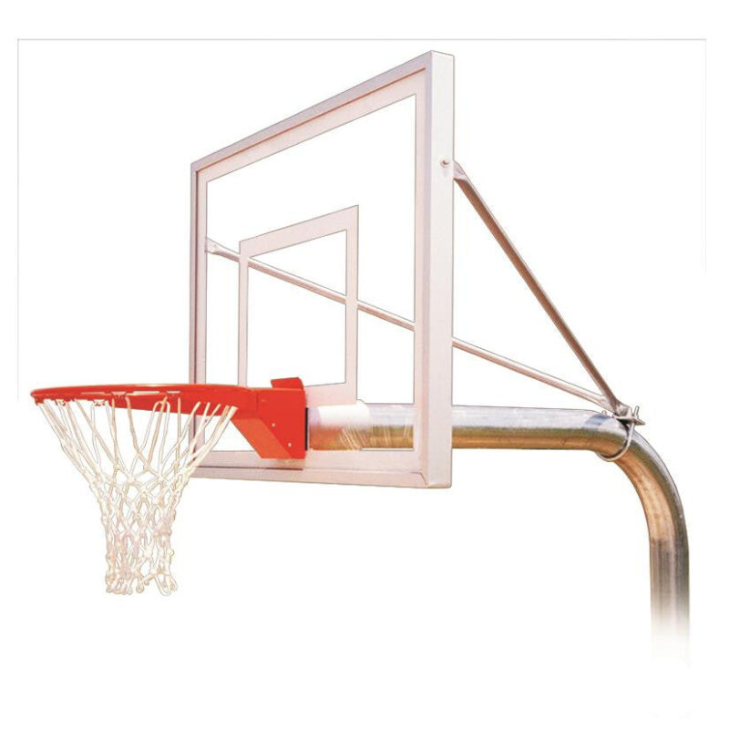 First Team Ruffneck III In Ground Outdoor Fixed Height Basketball Hoop 54 inch Acrylic