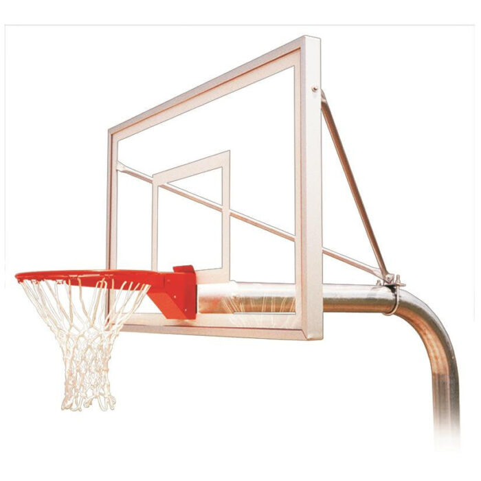 First Team Ruffneck Select In Ground Outdoor Fixed Height Basketball Hoop 60 inch Acrylic