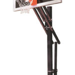 First Team Slam Eclipse In Ground Outdoor Adjustable Basketball Hoop 60 inch Smoked Glass