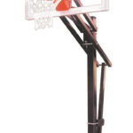 First Team Slam III In Ground Outdoor Adjustable Basketball Hoop 54 Inch Acrylic