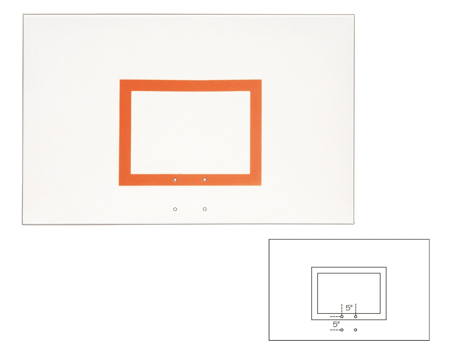 First Team Steel Backboard 36 x 60 inch-FT256