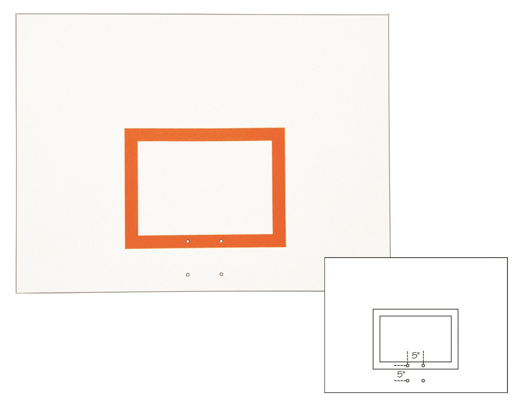 First Team Steel Backboard 42 x 60 inch-FT260