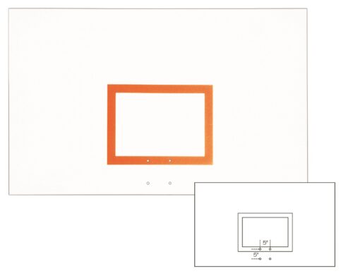 First Team Steel Backboard 42 x 72 inch-FT265
