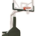 First Team Tempest Triumph FL Portable Adjustable Basketball Hoop 72 inch Tempered Glass for Floating Floors