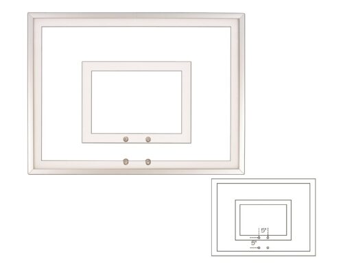 First Team Tempered Glass Backboard 36 x 54 inch-FT216