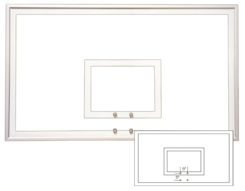 First Team Tempered Glass Response Backboard 42 x 72 inch-FT232