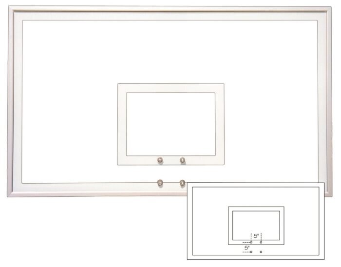 First Team Tempered Glass Response Backboard 42 x 72 inch-FT232