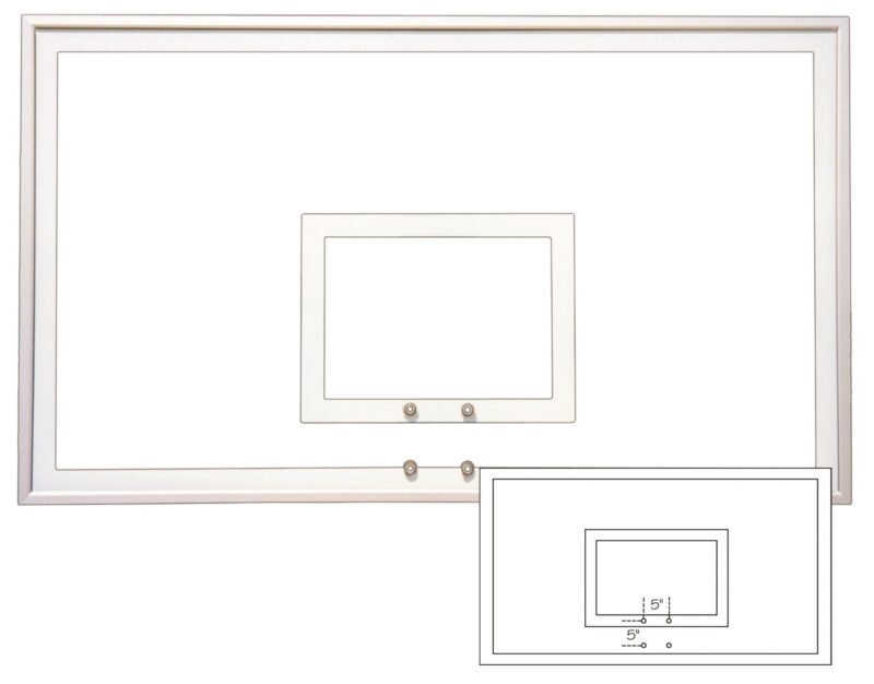 First Team Tempered Glass Response Backboard 42 x 72 inch-FT232