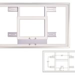 First Team Tempered Glass Response Backboard with H-Frame 36 x 60 inch-FT230H