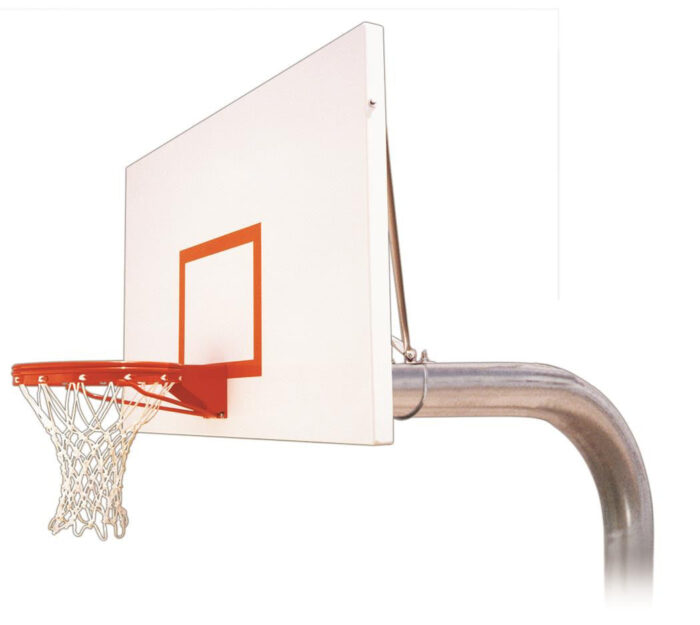 First Team Tyrant Excel In Ground Outdoor Fixed Height Basketball Hoop 72 inch Steel