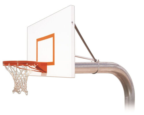 First Team Tyrant Extreme In Ground Outdoor Fixed Height Basketball Hoop 60 inch Steel