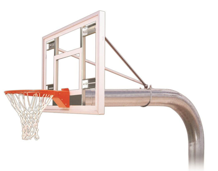 First Team Tyrant III In Ground Outdoor Fixed Height Basketball Hoop 54 inch Acrylic