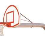First Team Tyrant Max In Ground Outdoor Fixed Height Basketball Hoop 54 Inch Fan Shaped Aluminum