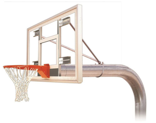 First Team Tyrant Select In Ground Outdoor Fixed Height Basketball Hoop 60 inch Acrylic