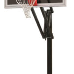 First Team Vector Eclipse In Ground Outdoor Adjustable Basketball Hoop 60 inch Smoked Glass