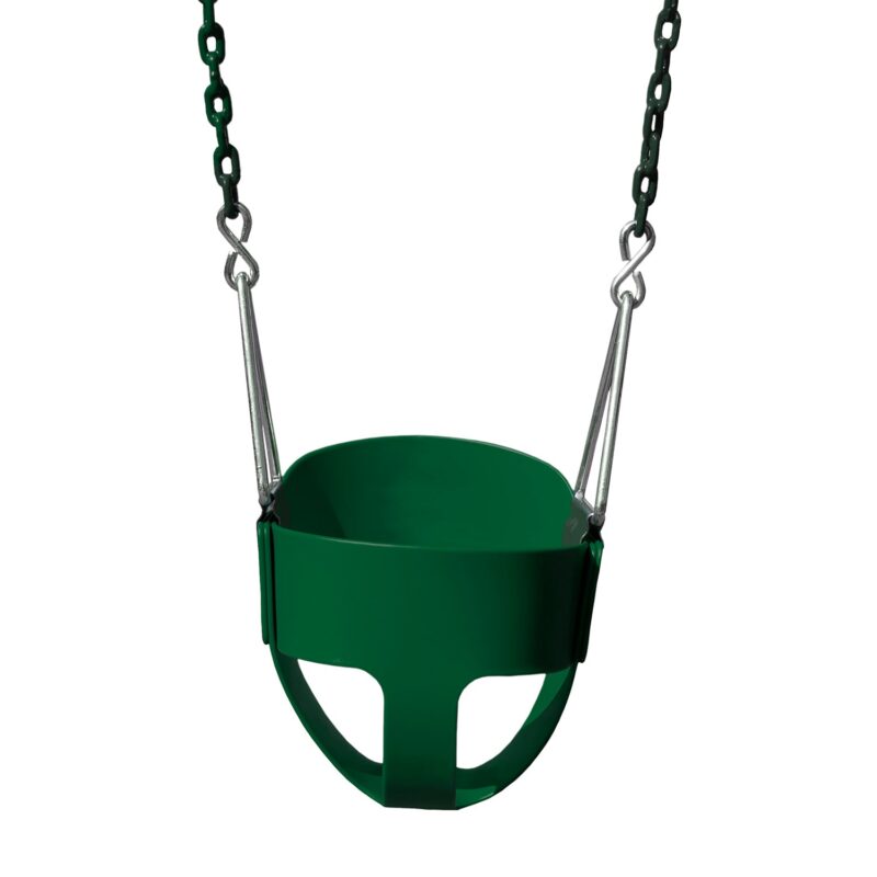 Gorilla-Playsets-Full-Bucket-Swing-Green-White-Back