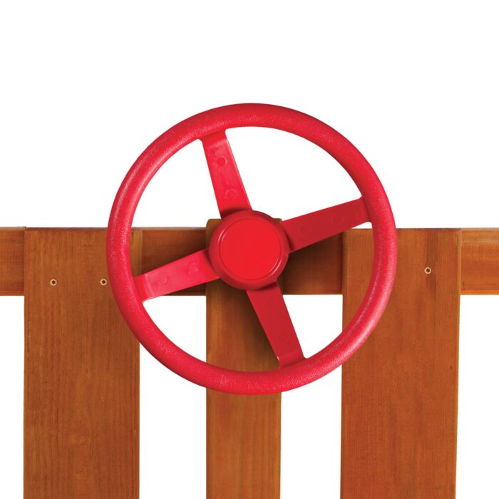 Gorilla-Playsets-Steering-Wheel-Red-Installed-White-Back