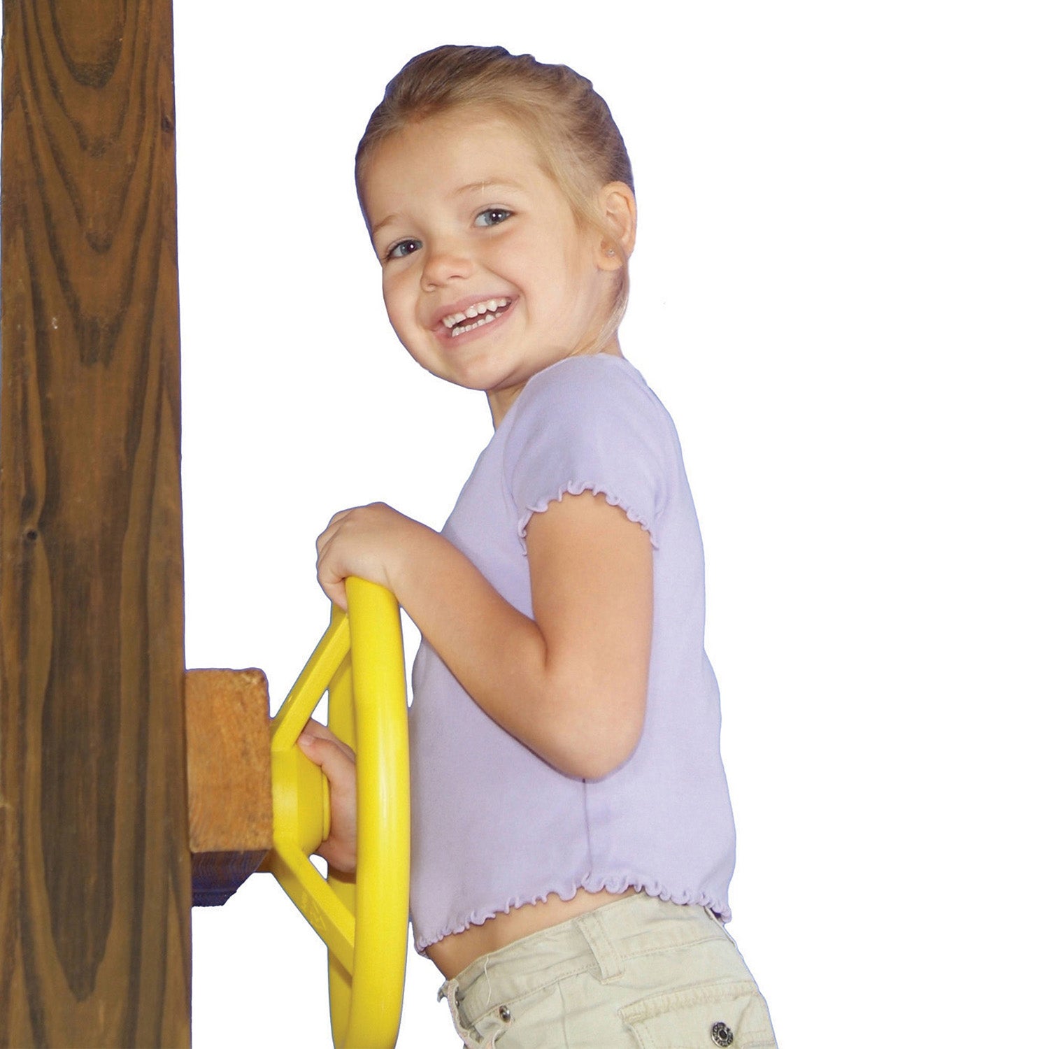 Gorilla-Playsets-Steering-Wheel-Yellow-Installed-White-Back