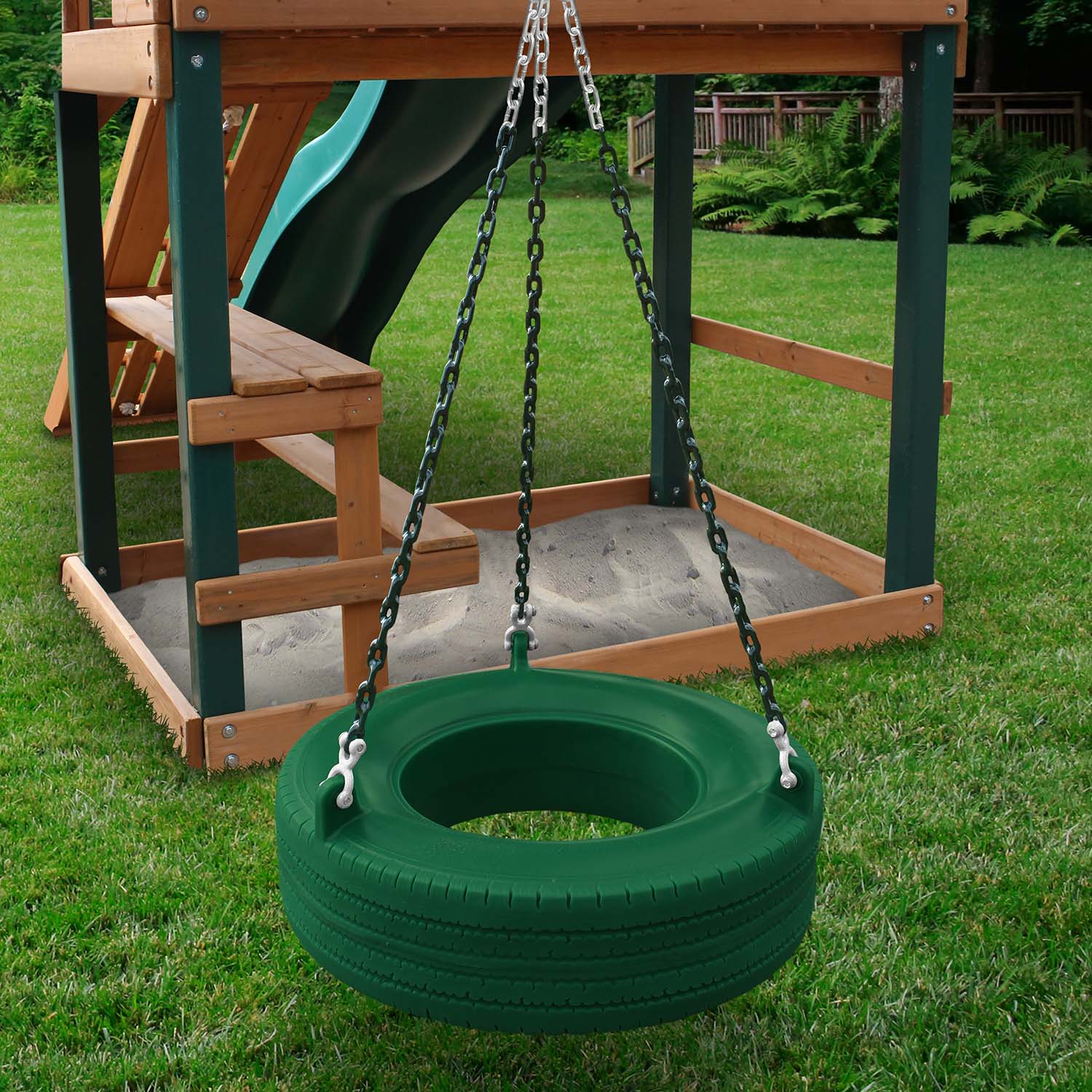 Gorilla-Playsets-Tire-Swing-Green