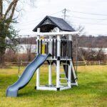 King-Swings-Care-Bear-Castle-Vinyl-Swing-Set-Side-Right