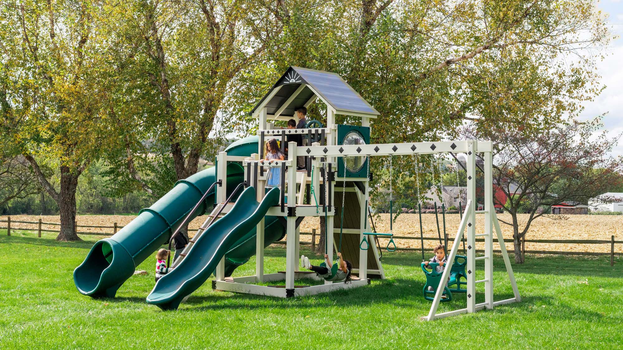 King-Swings-Eclipse-Vinyl-Swing-Set-Side-Right