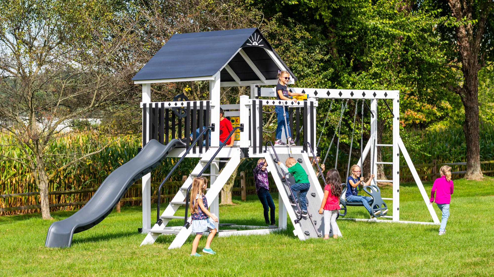 King-Swings-Sea-King-Vinyl-Swing-Set-Side-Left