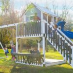 King-Swings-The-Mansion-Vinyl-Swing-Set-Front-Side