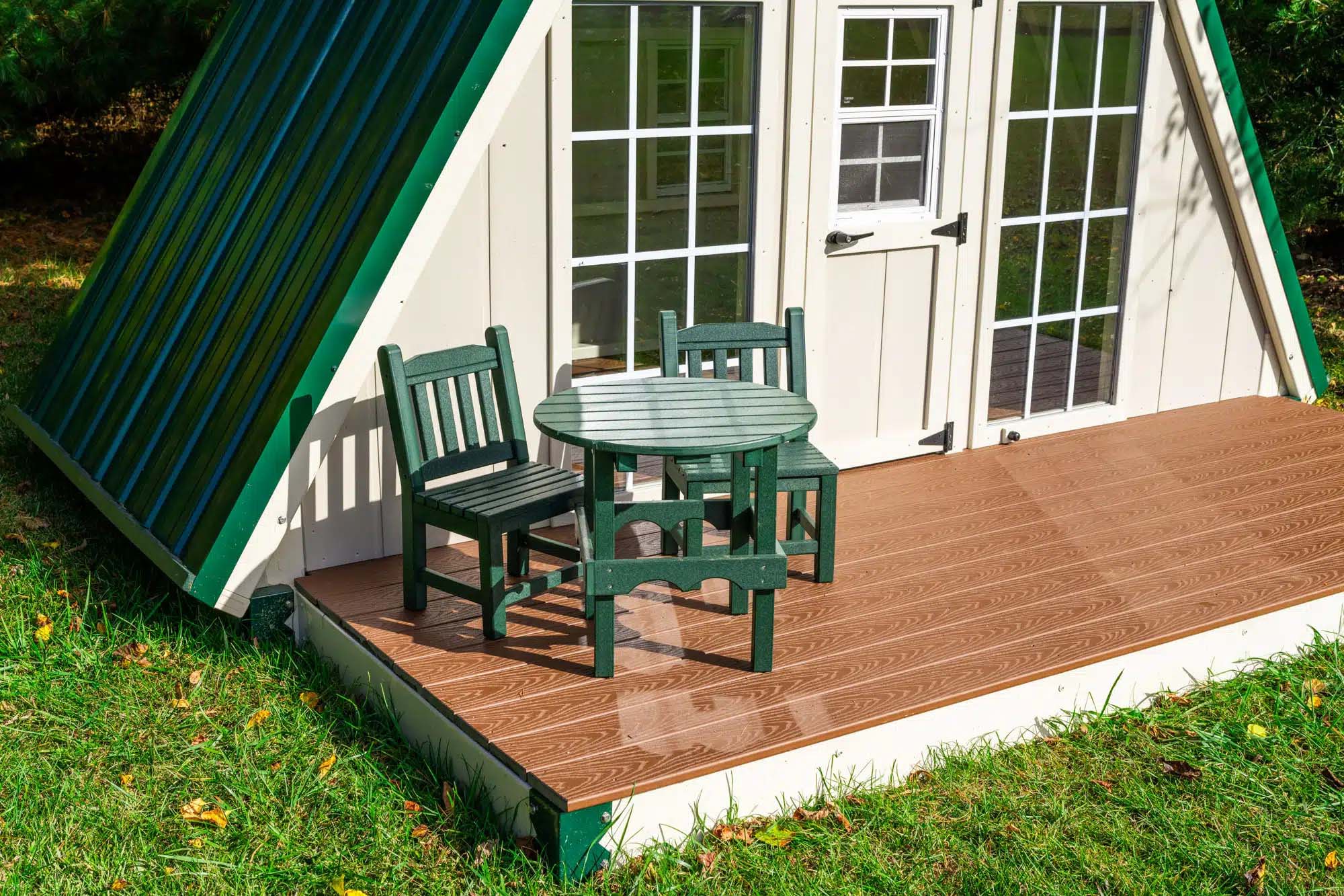 King-Swings-The-Summit-A-Frame-Playset-Front-Table