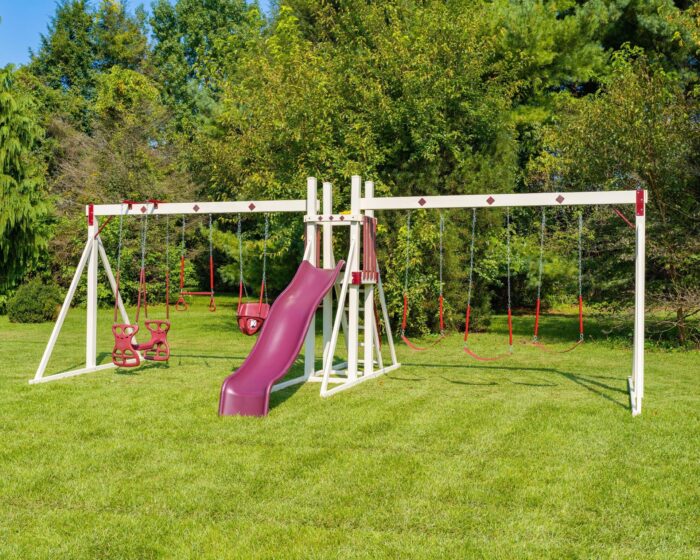 King-Swings-Wish-Bears-Dream-Vinyl-Swing-Set-Front