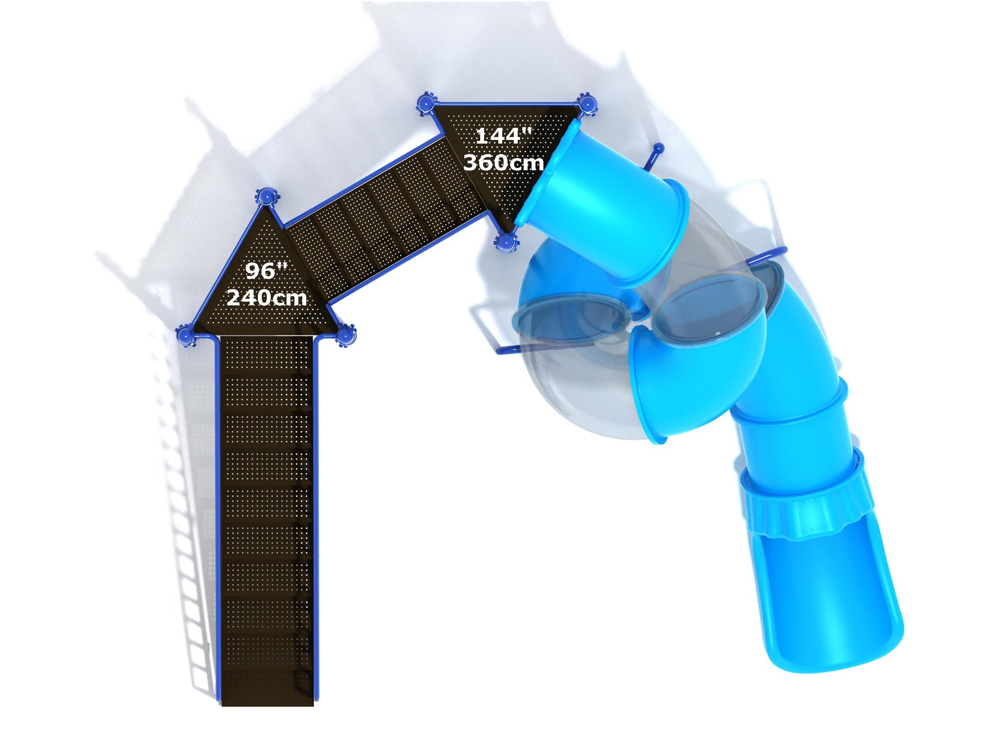Playground-Equipment-12-Foot-Spiral-Tube-Slide-Top