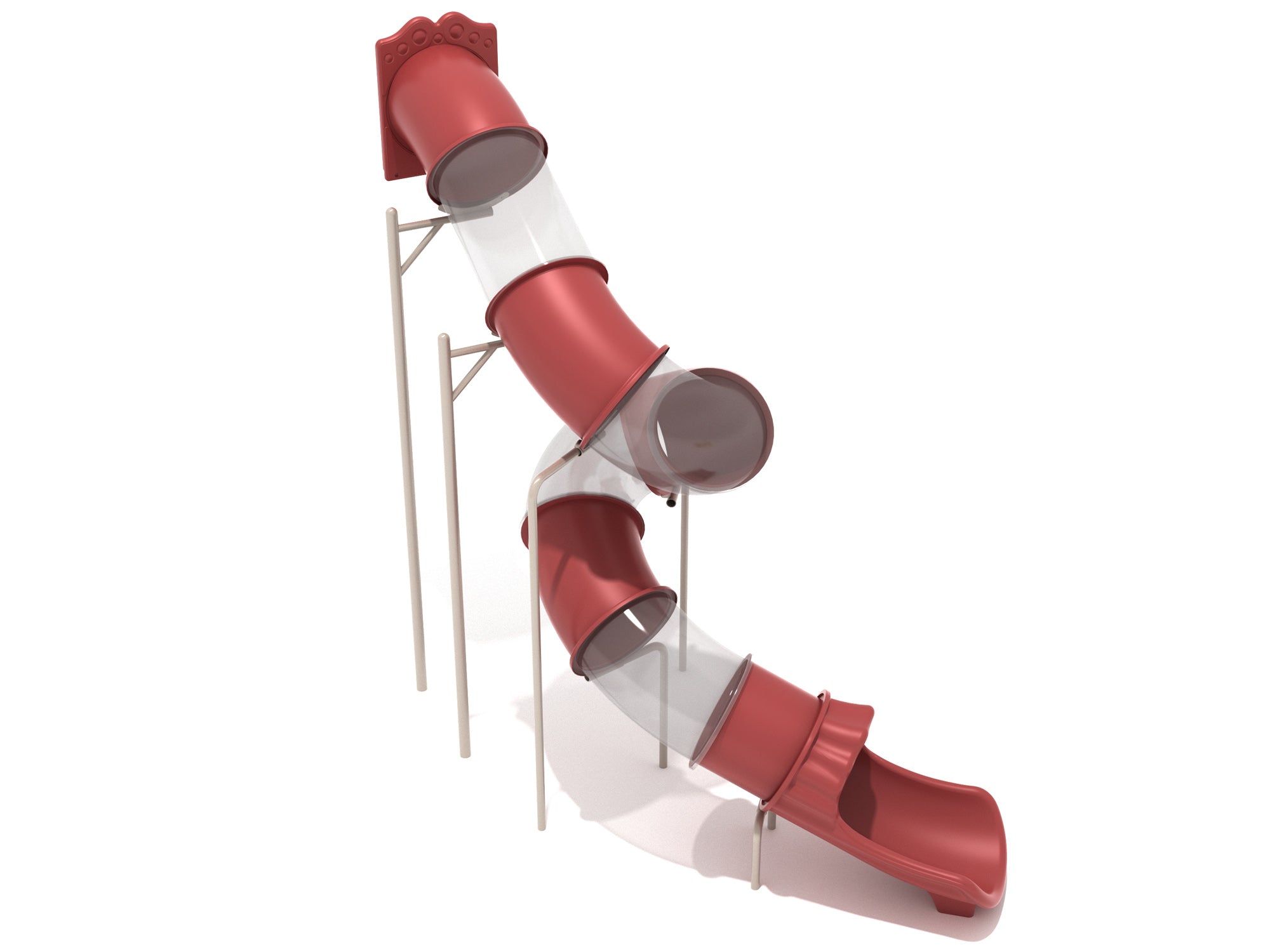 Playground-Equipment-14-Foot-Spiral-Tube-Slide-Slide-and-Mounts-Only