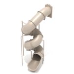 Playground-Equipment-15-Foot-Spiral-Tube-Slide-Slide-and-Mounts-Only